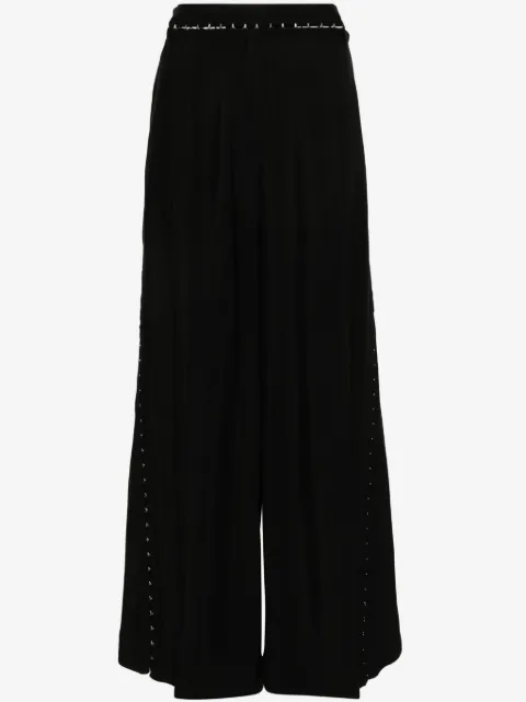 Mugler Hook & Eye wide-leg trousers