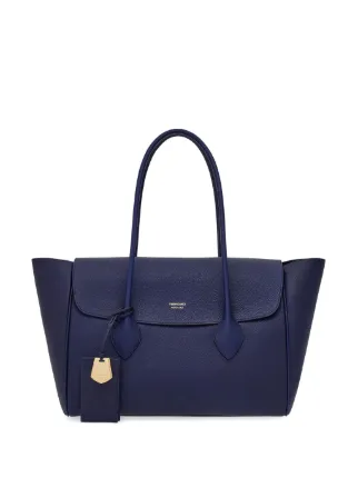 Ferragamo Large East West Leather Tote Bag Blue FARFETCH AE