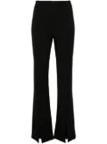 Maje split-detailed flared trousers - Black