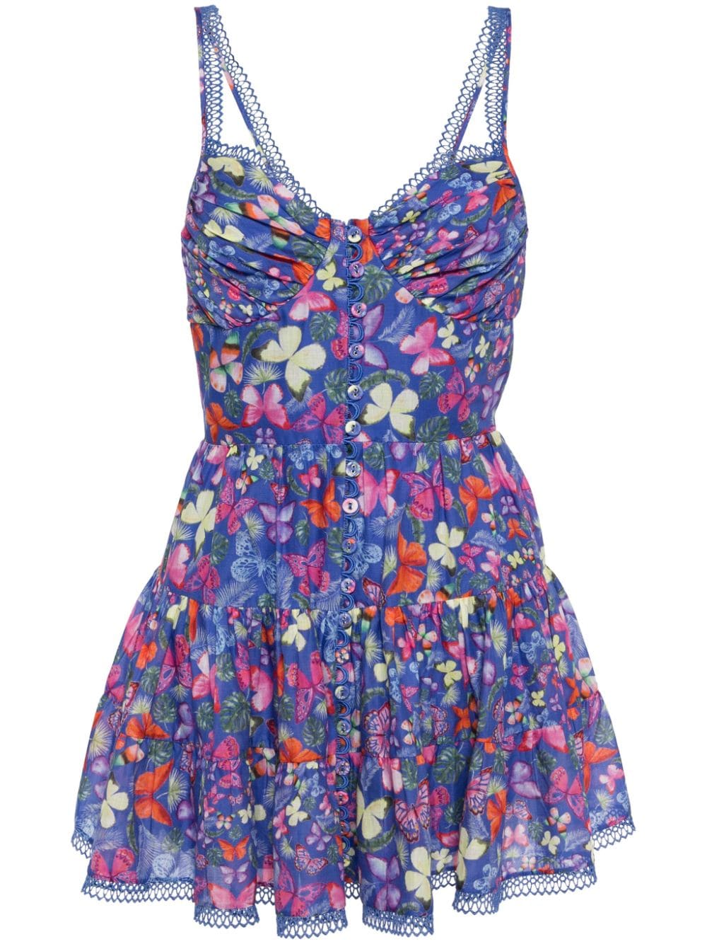 Angy butterfly-print minidress