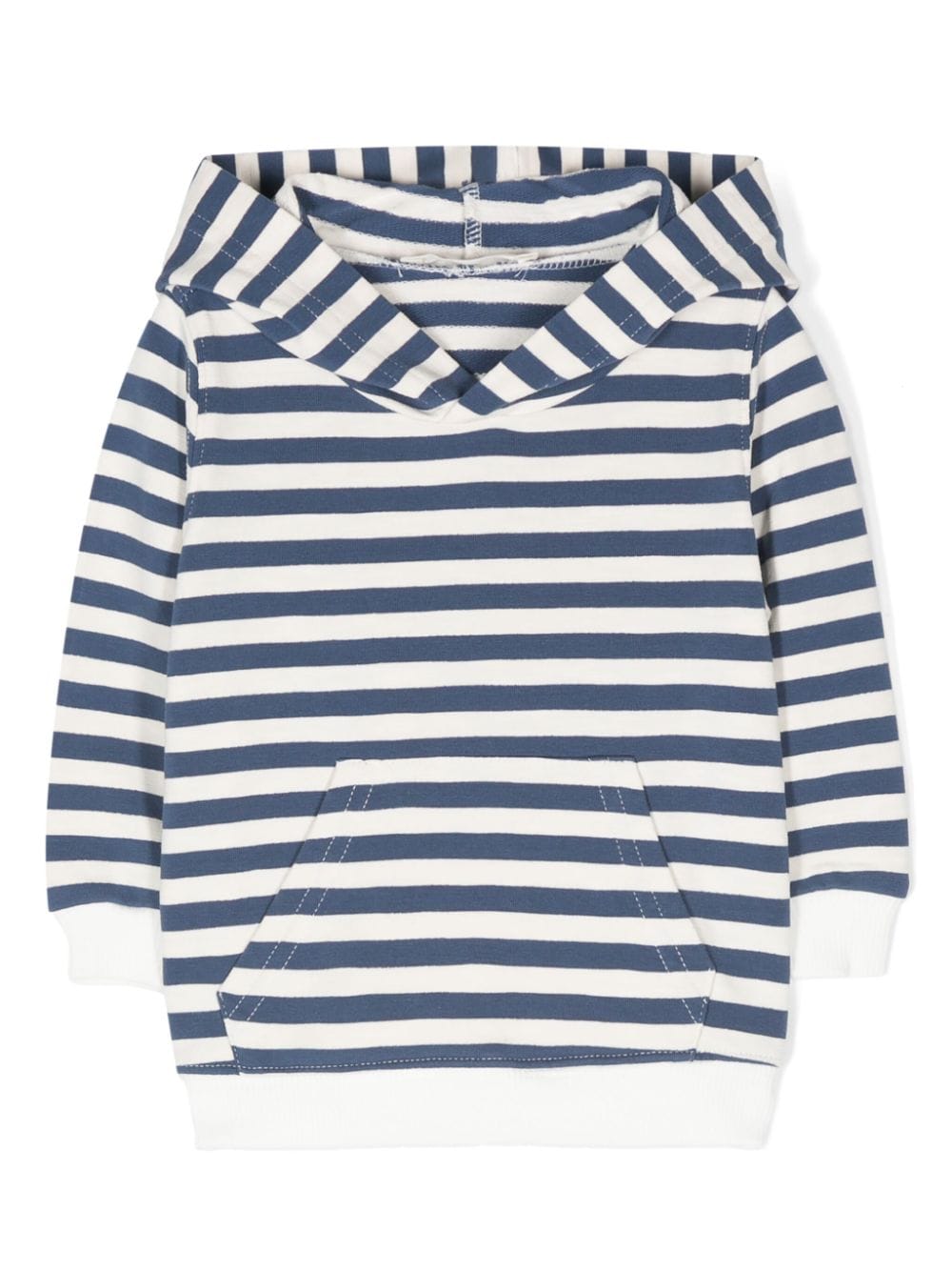 Zhoe & Tobiah Babies' Striped Hooded Sweatshirt In Blue