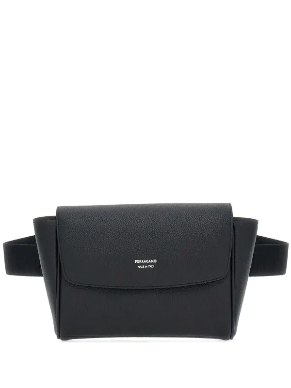 Ferragamo logo print Leather Belt Bag Black FARFETCH IE