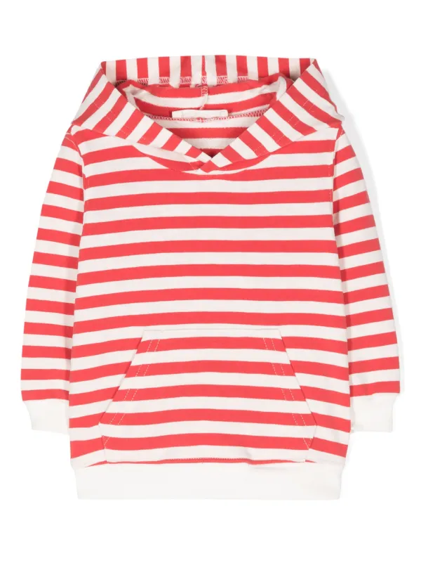 Zhoe Tobiah Striped Hooded Sweatshirt Neutrals FARFETCH UK