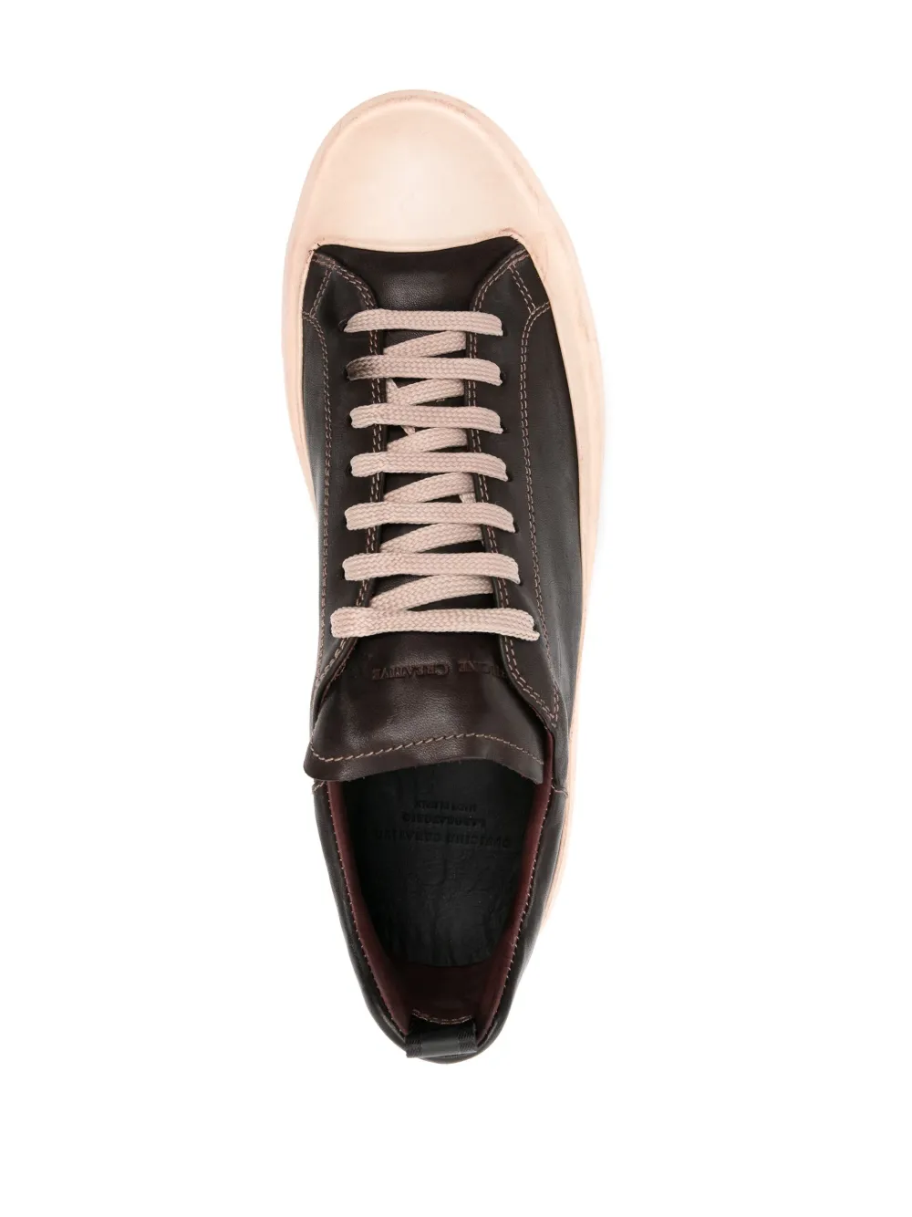 Officine Creative Mes DD 001 leren sneakers Bruin