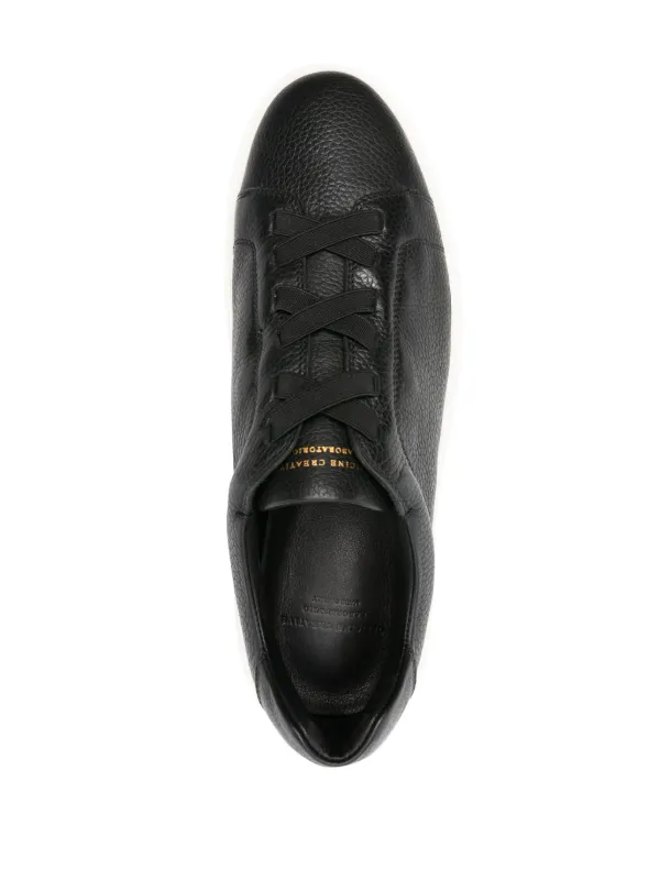 Officine Creative Slouch 001 Leather Sneakers | Black | FARFETCH