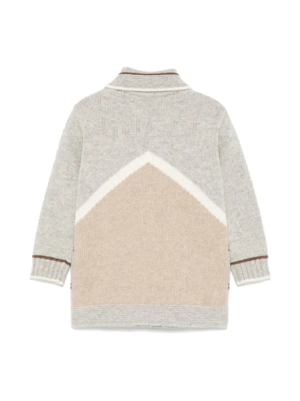 Gucci Kids アーガイル カーディガン | グレー | FARFETCH JP