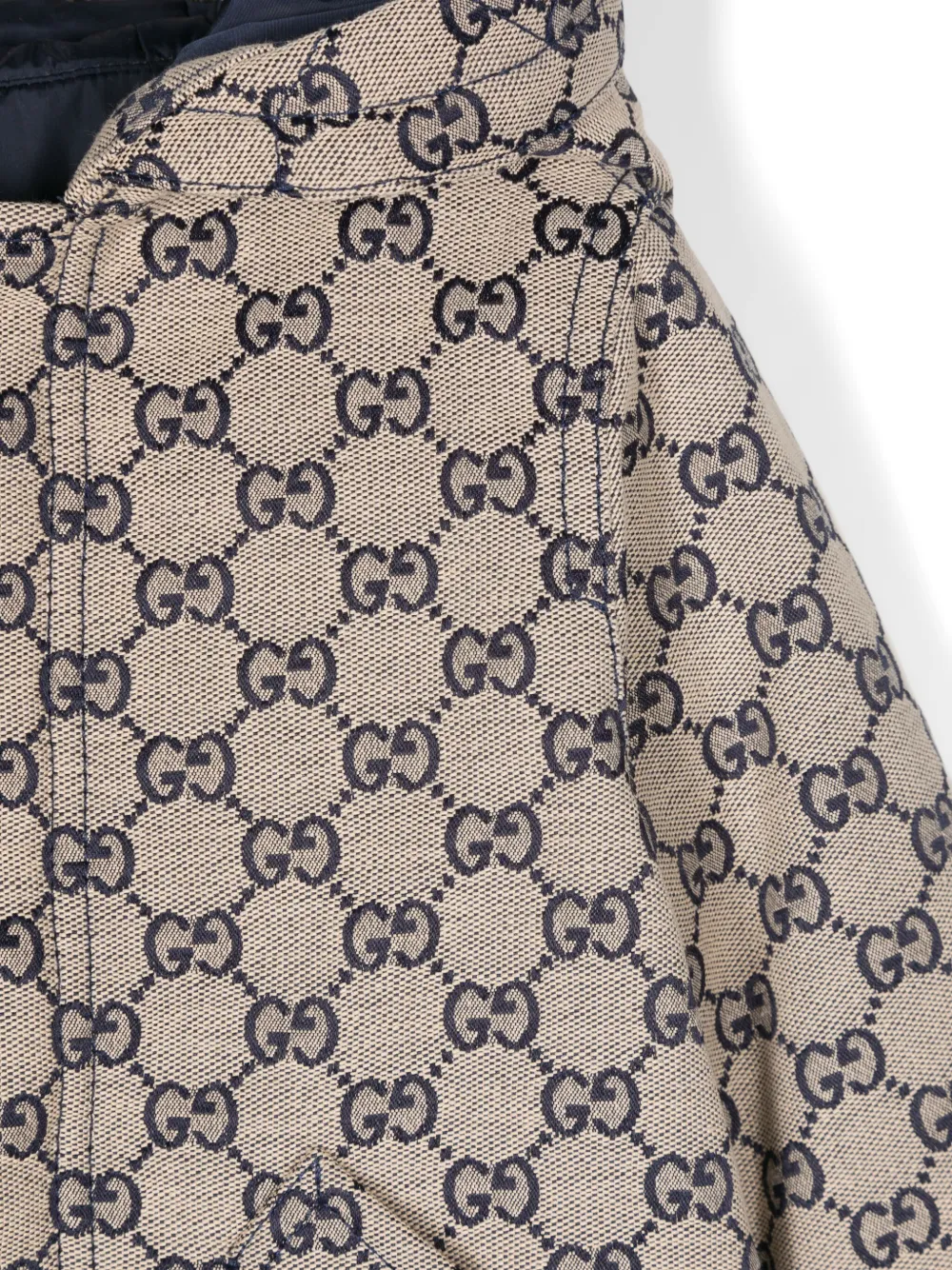 Gucci Kids GGキャンバス フーデッドジャケット | ニュートラル