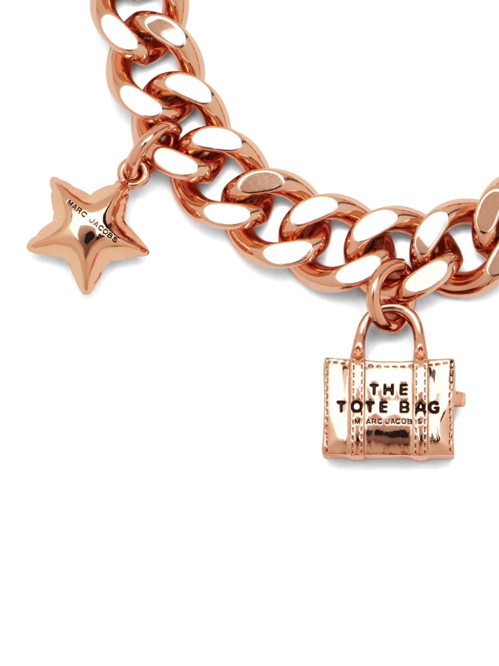 Shop Marc Jacobs The Mini Icon Charm Bracelet In Pink