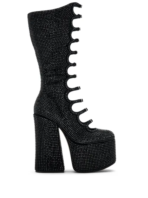 Bottines Kiki 160 mm à strass - Marc Jacobs - Modalova