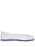 Marc Jacobs x Melissa logo-embossed ballerina shoes - Purple