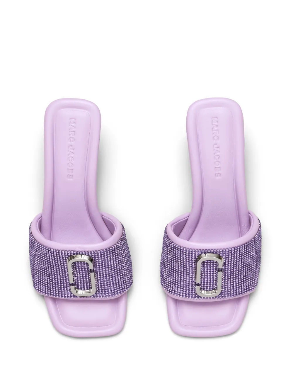 Cheap Marc Jacobs The Rhinestone J 65mm leather mules Women