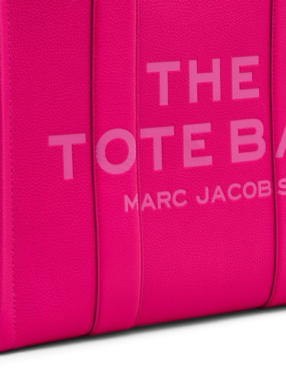 Shop Marc Jacobs The Leather Large Tote Bag In Pink