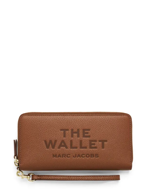 長財布 Marc Jacobs Textured Leather Continental Wallet Marc Jacobs Continental Leather Wallet | Brown | FARFETCH
