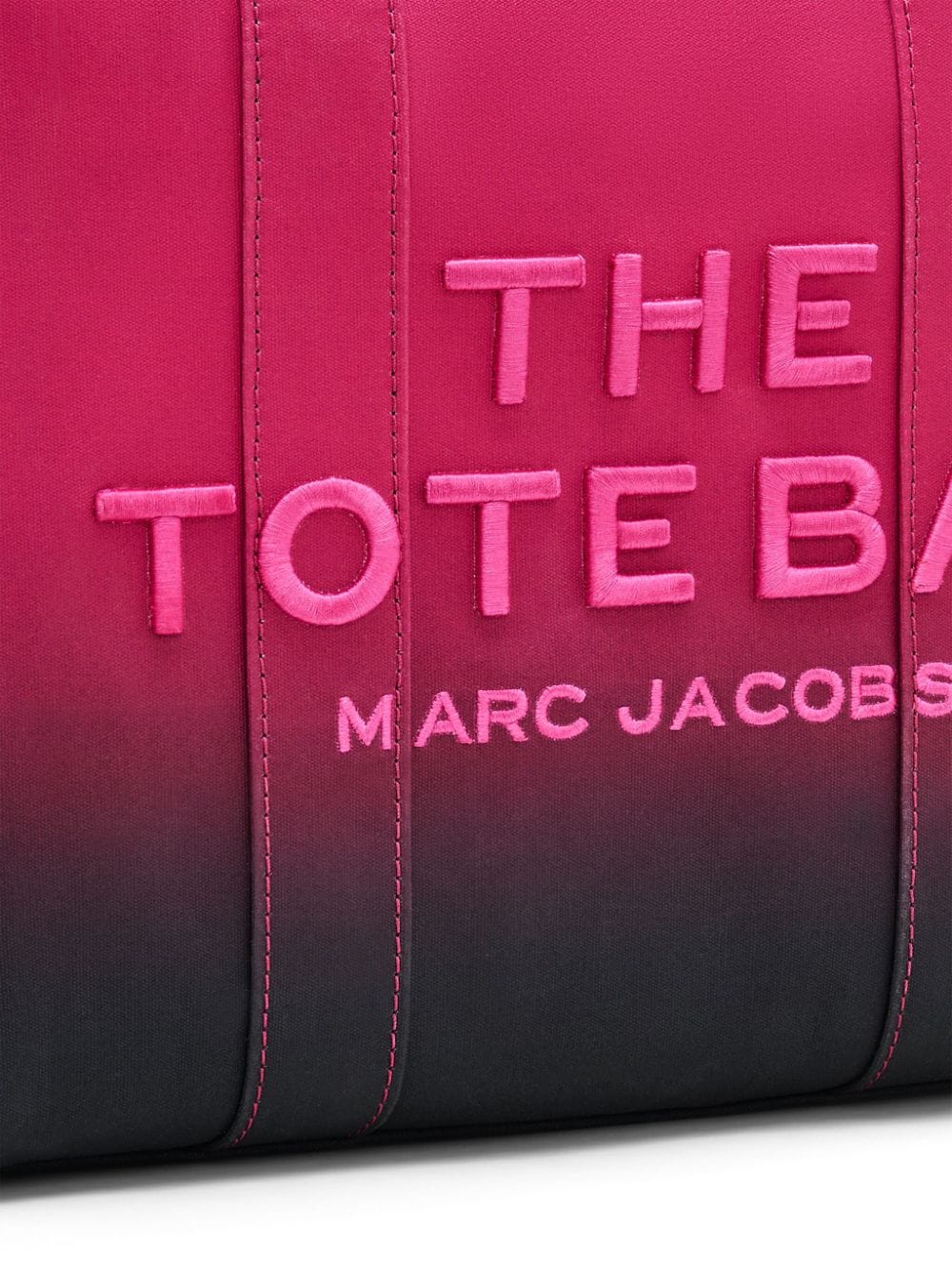 Shop Marc Jacobs The Ombre Canvas Medium Tote Bag In 黑色