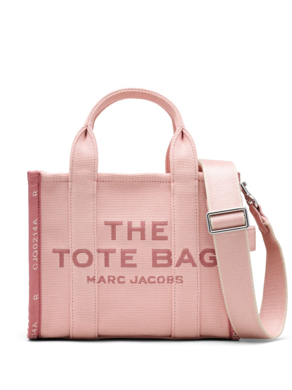 Shop Marc Jacobs The Jacquard Small Tote Bag In 粉色
