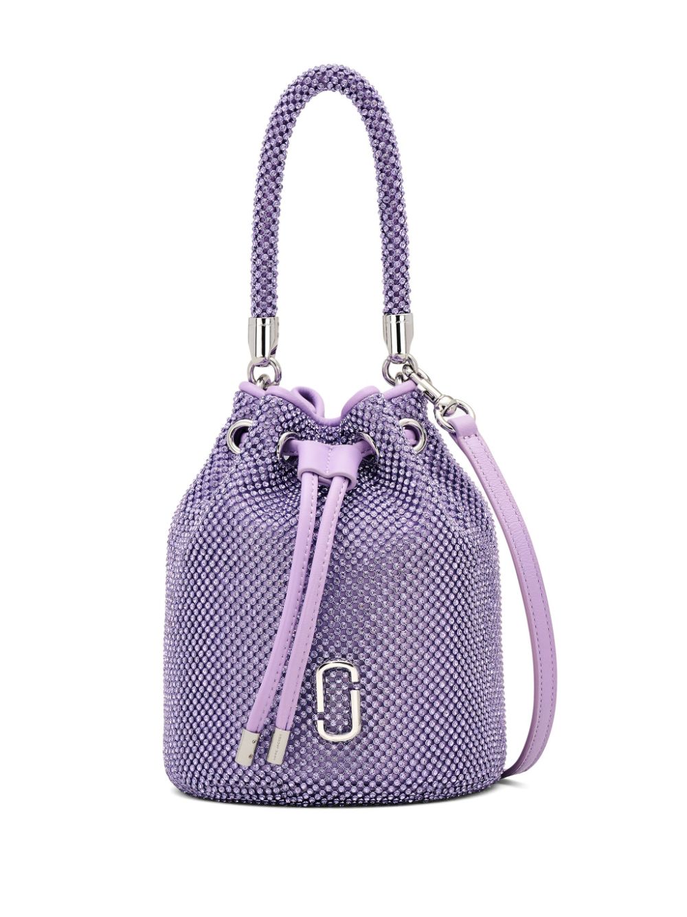 Marc Jacobs The Rhinestone Mini Bucket Bag In Purple