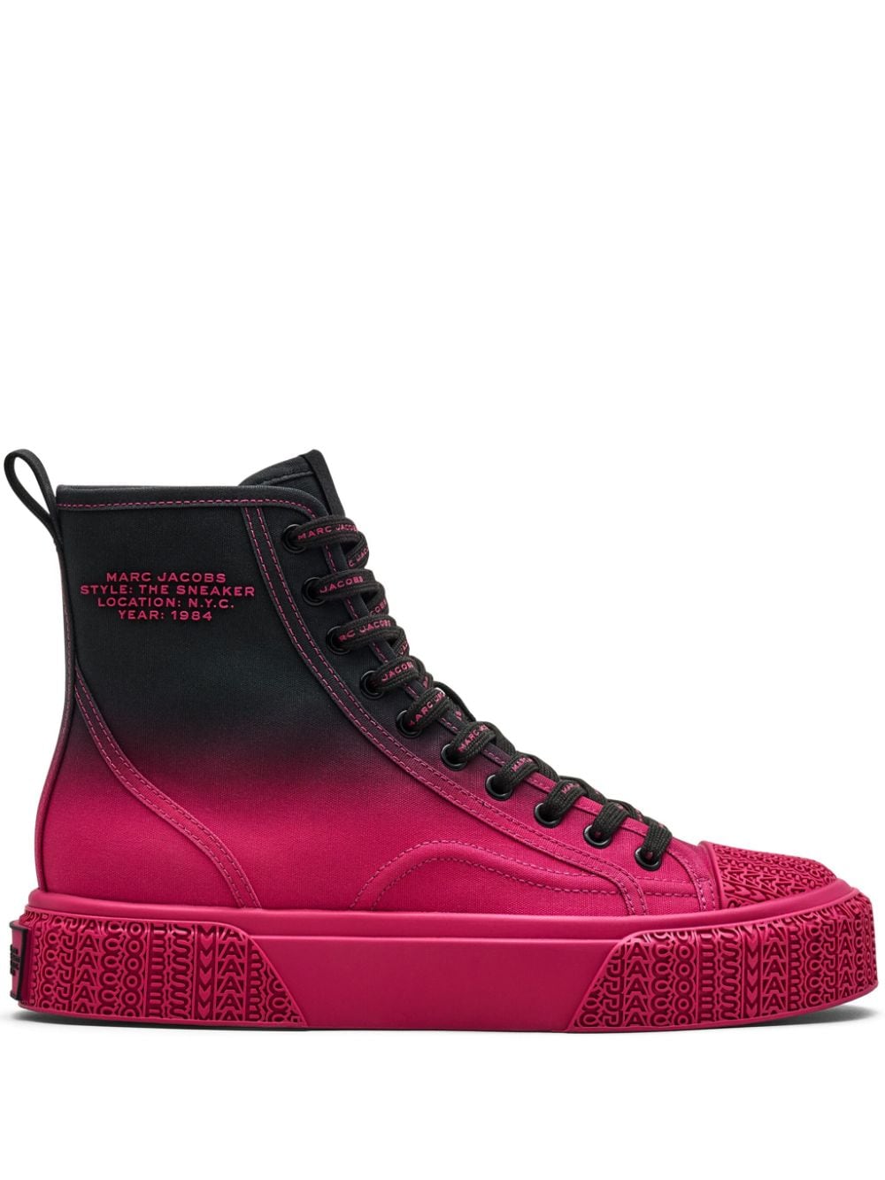 Shop Marc Jacobs Logo-embossed Sneakers In 粉色