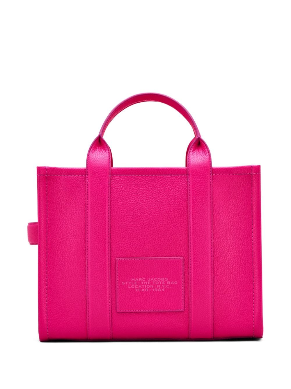 Shop Marc Jacobs The Medium Leather Tote Bag In Pink