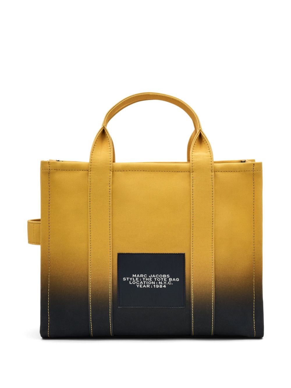 Shop Marc Jacobs The Ombre Canvas Medium Tote Bag In 黑色