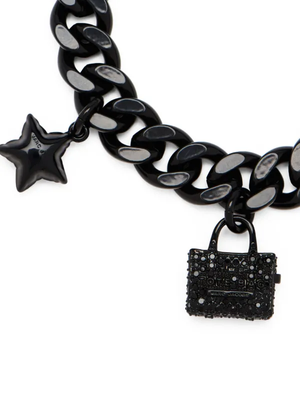 ブレスレット Mini Icon Pave Charm Bracelet - Marc Jacobs - l - Black The Pave Mini Icon Charm Bracelet | Marc Jacobs | Official Site