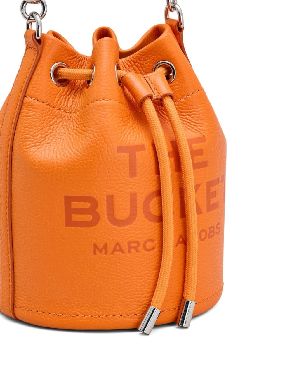 Shop Marc Jacobs The Leather Bucket Bag In Orange