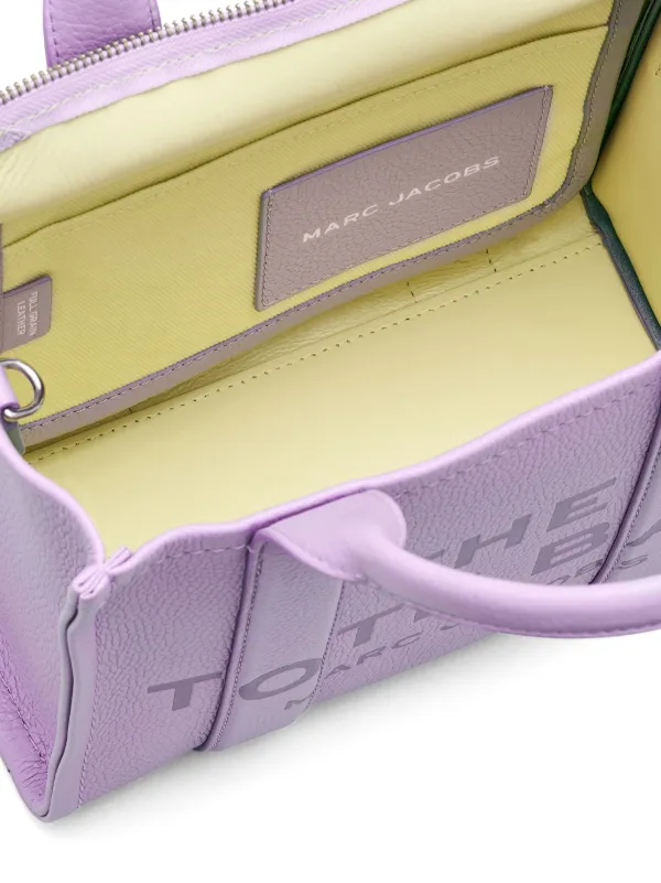 Marc Jacobs The Small Leather Tote Bag | Purple | FARFETCH ZA