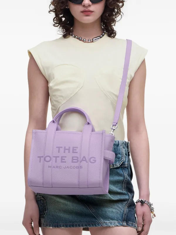 Marc Jacobs The Small Leather Tote Bag | Purple | FARFETCH ZA