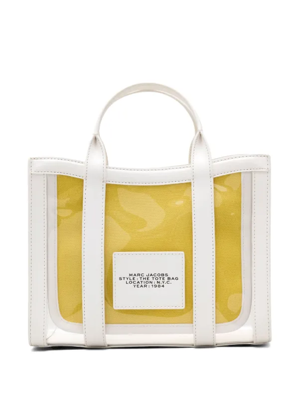 Marc Jacobs The Clear Small Tote Bag White FARFETCH IE