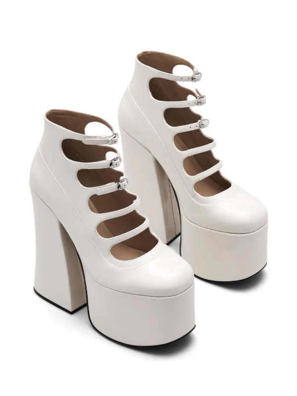 Marc Jacobs Kiki 160mm Leather Pumps White FARFETCH AO