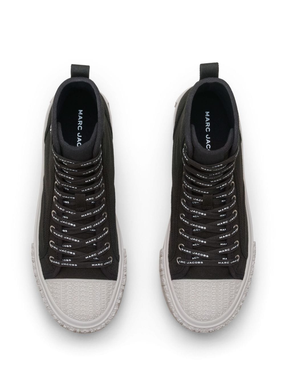 Shop Marc Jacobs 75mm Platform Canvas Sneakers In Black