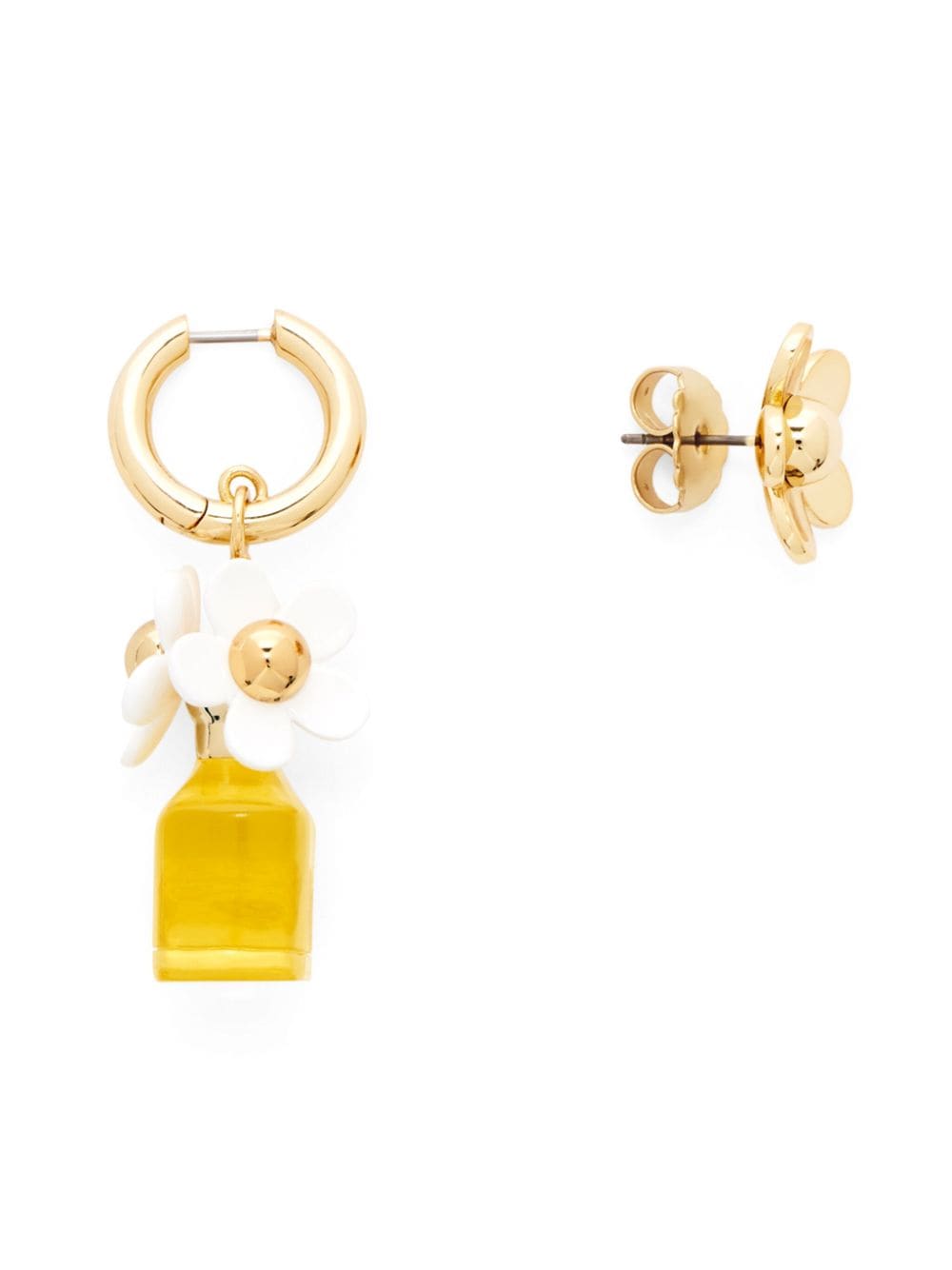 Shop Marc Jacobs The Mini Icon Earrings In Gold