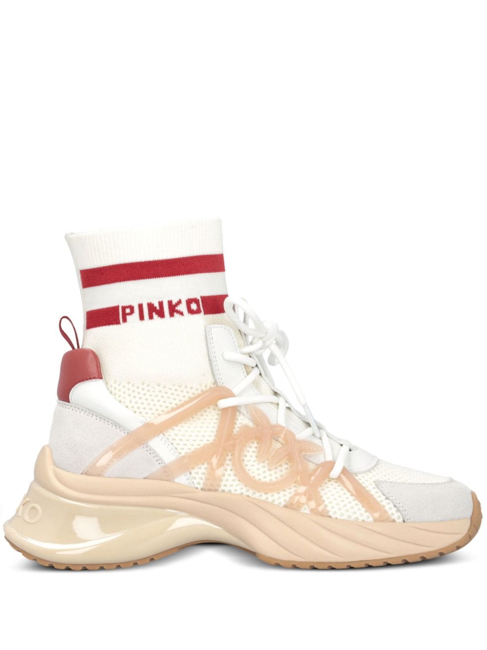 PINKO Ariel sock sneakers White