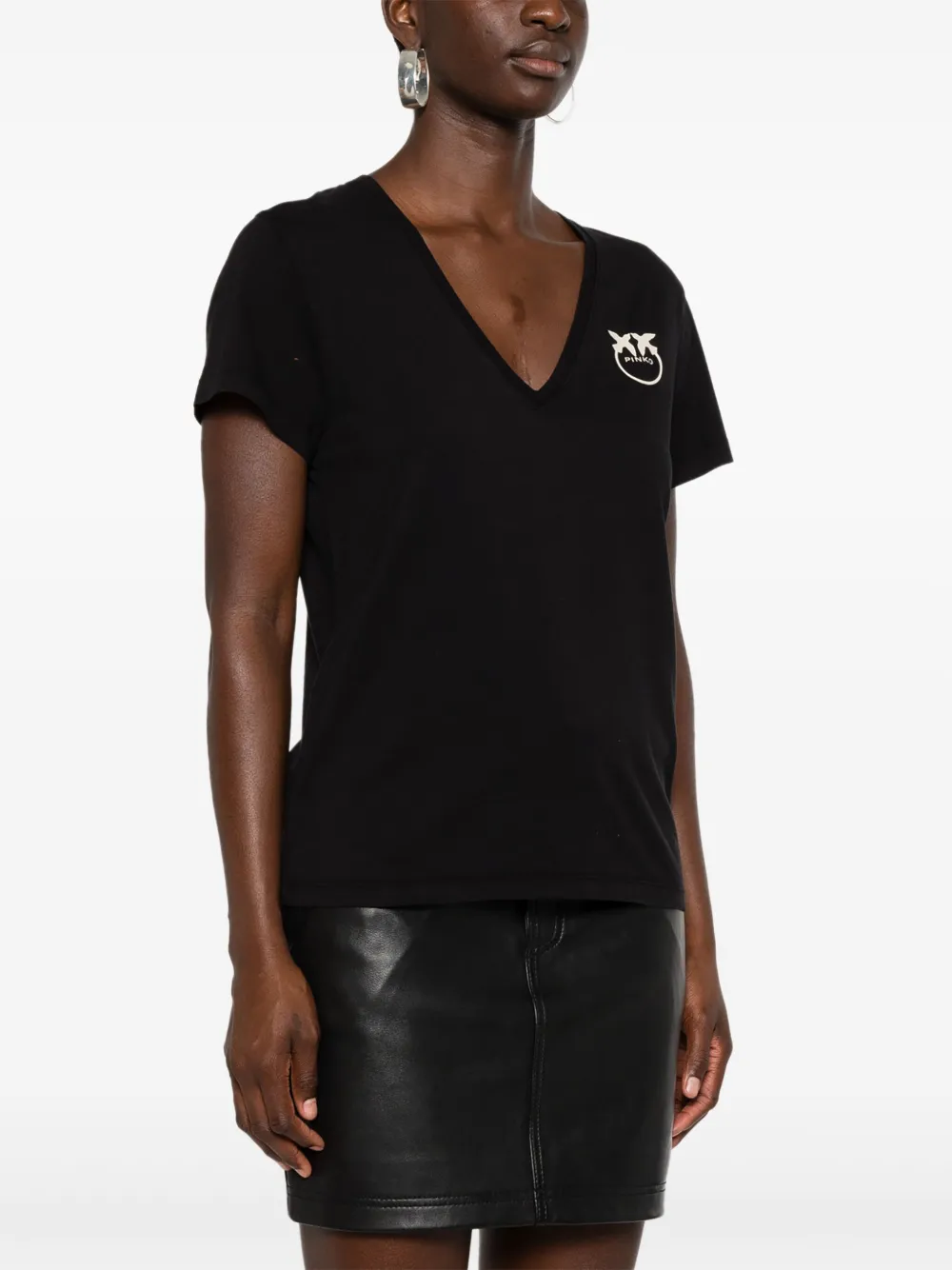 PINKO Turbato T-shirt Zwart