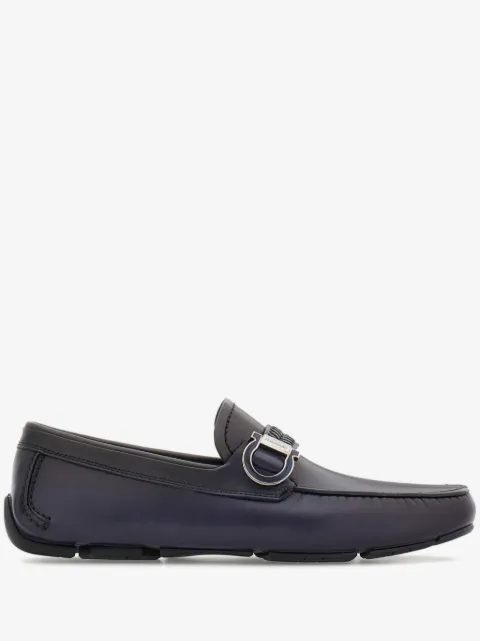 Ferragamo Gancini driver ornament loafers
