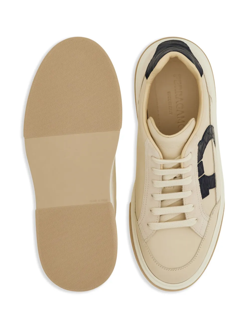 Ferragamo Gancini patch sneakers White