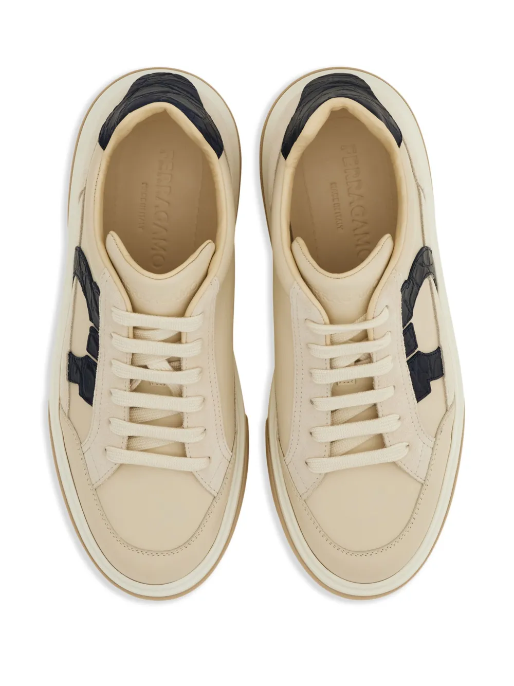 Ferragamo Gancini patch sneakers White