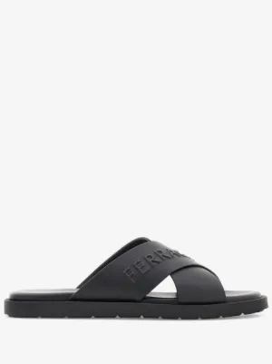 Ferragamo Murray Leather Sandal, Black Salvatore Ferragamo Ferragamo Murray Leather Sandal | ShopSimon main image 2