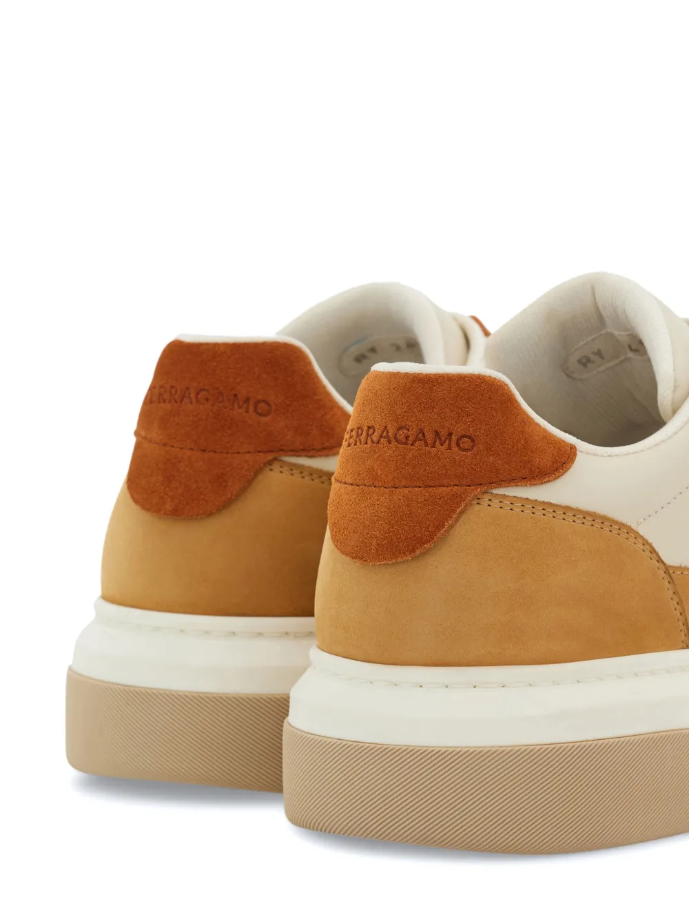 FERRAGAMO GANCINI LEATHER SNEAKERS