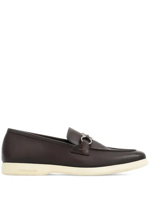 Ferragamo Gancini leather loafers