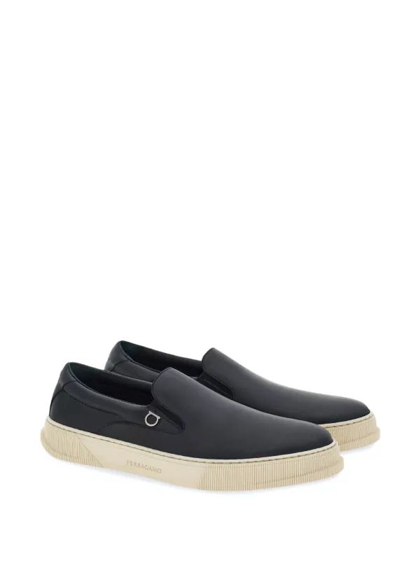 【送料&関税込】Ferragamo Sneakers With Gancini Plaque Gancini sneaker - Men | Ferragamo