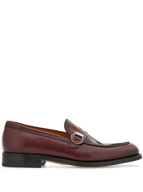 Ferragamo Gancini-plaque leather mocassins