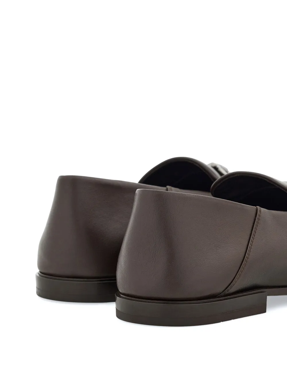 Ferragamo Gancini leren loafers Bruin