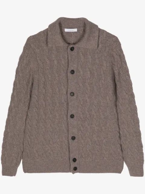 Cruciani cable-knit cardigan