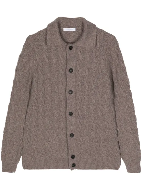 Cardigan en maille torsadée - Cruciani - Modalova