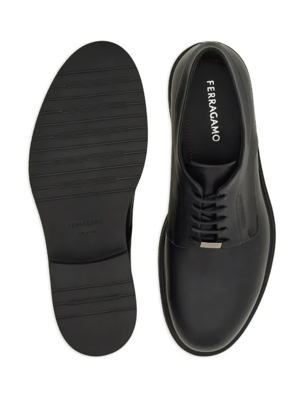 Ferragamo ラバーシューズ ブラック Ferragamo レザー ダービーシューズ | ブラック | FARFETCH JP