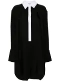 LOEWE detachable-collar midi shirt dress - Black