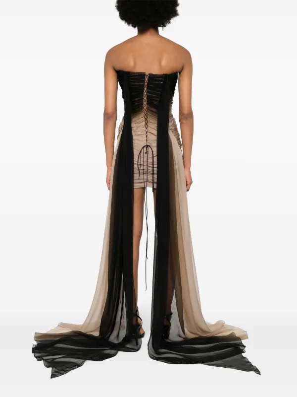 【関税込み】Mugler ブラック Corseted ミニドレス Muglerのブラック Corseted ミニドレスがセール中