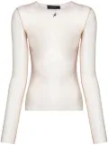 Mugler gradient-effect mesh top - Neutrals