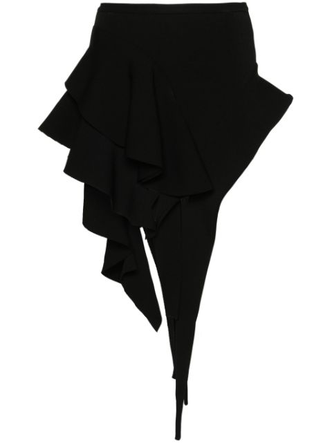 Mugler falda corta tejida co diseño asimétrico