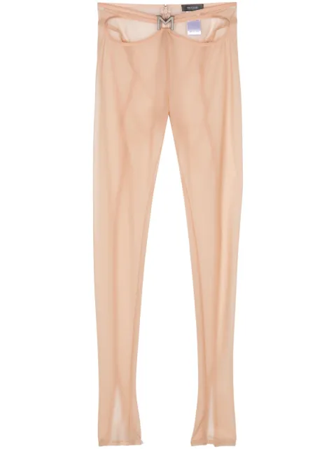 Mugler M-plaque cut-out leggings